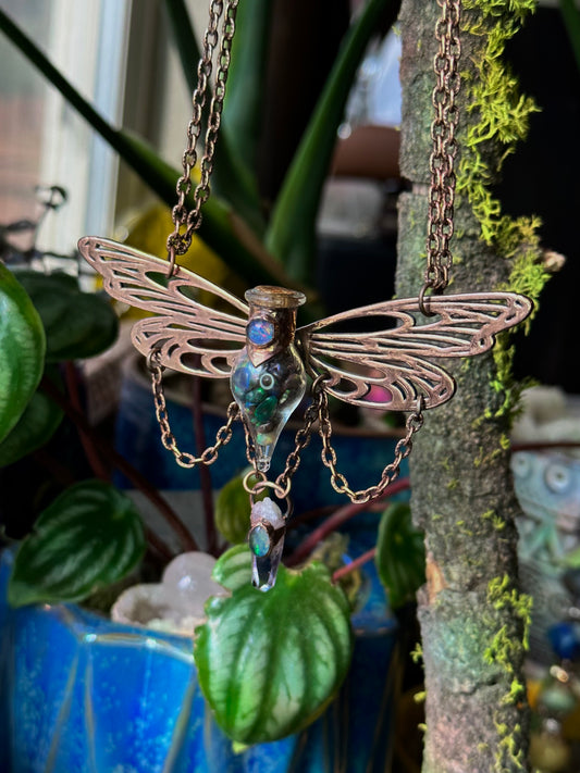 Opal Fairy Wing Choker