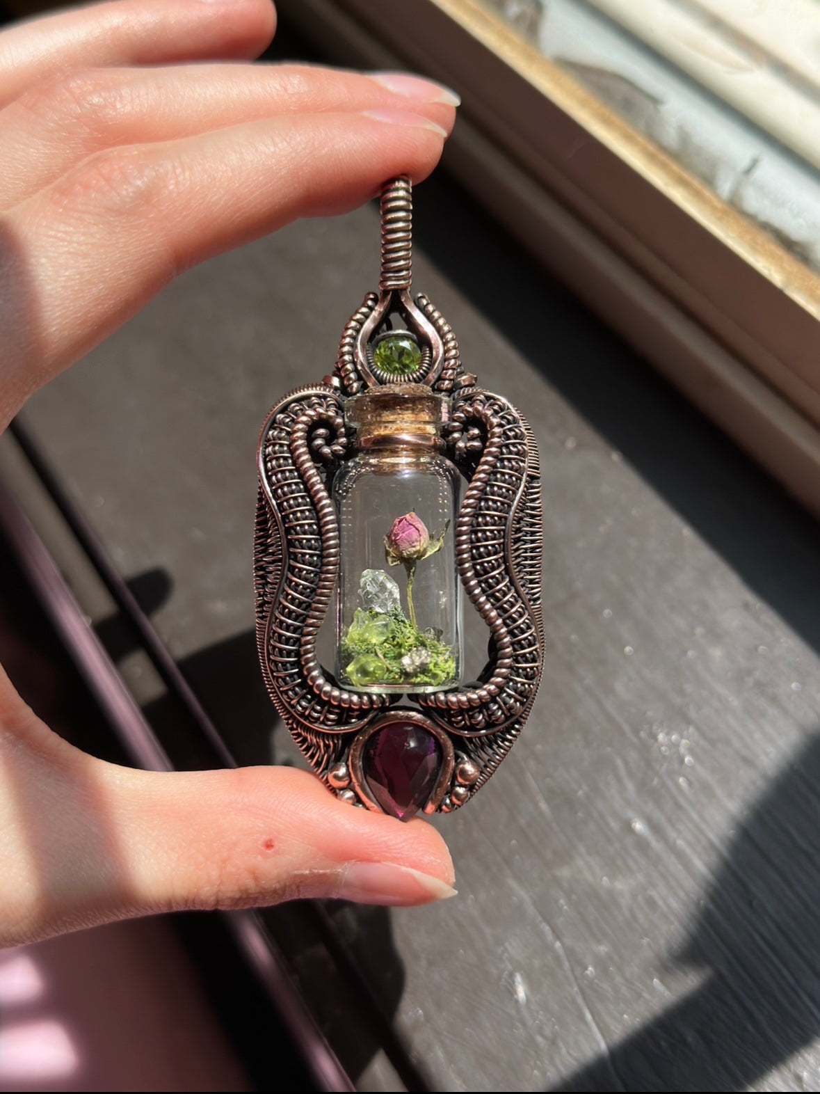 Rose Terrarium Amulet