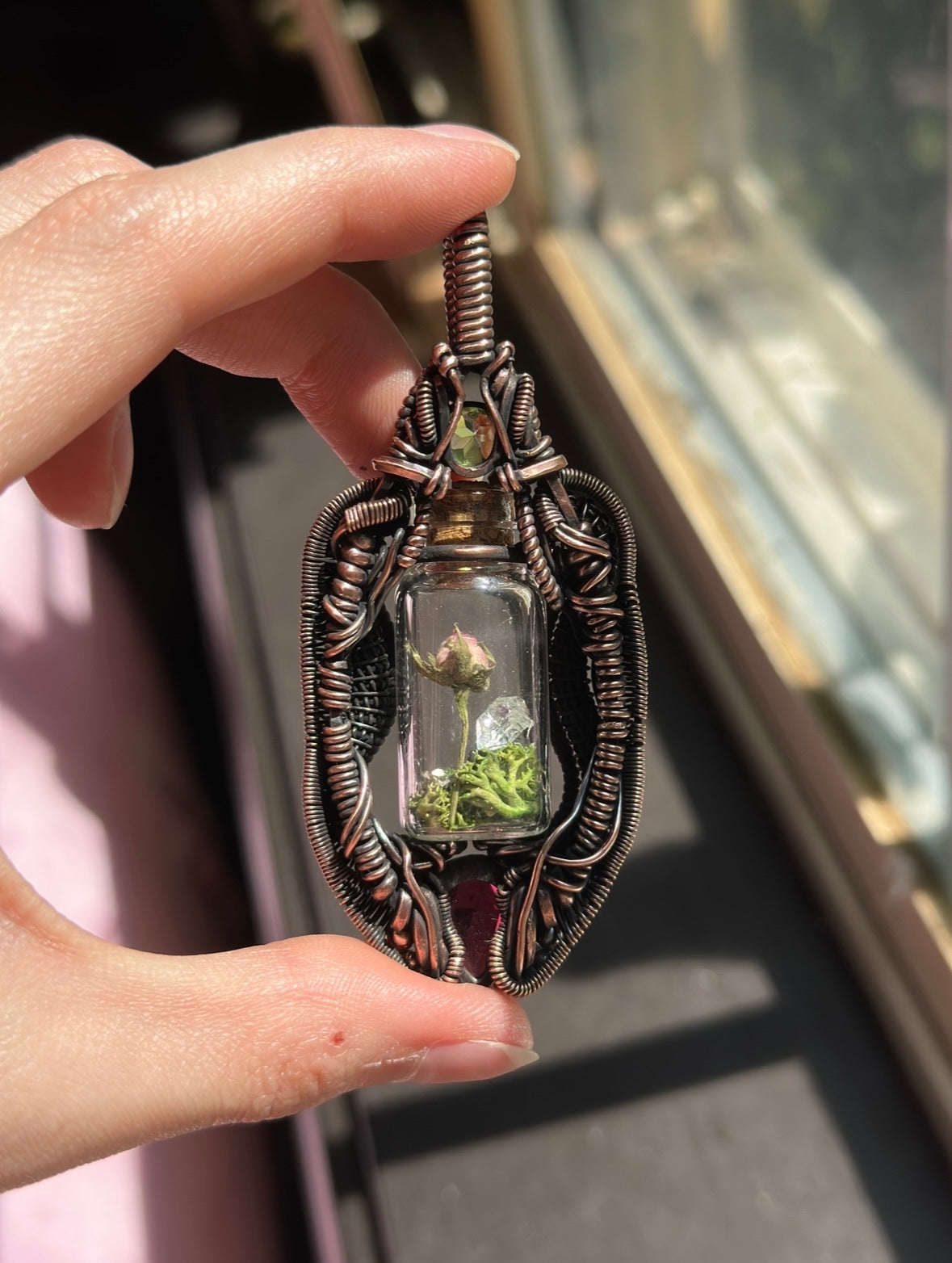 Rose Terrarium Amulet