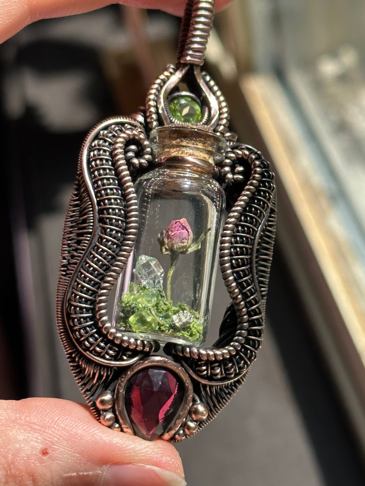 Rose Terrarium Amulet