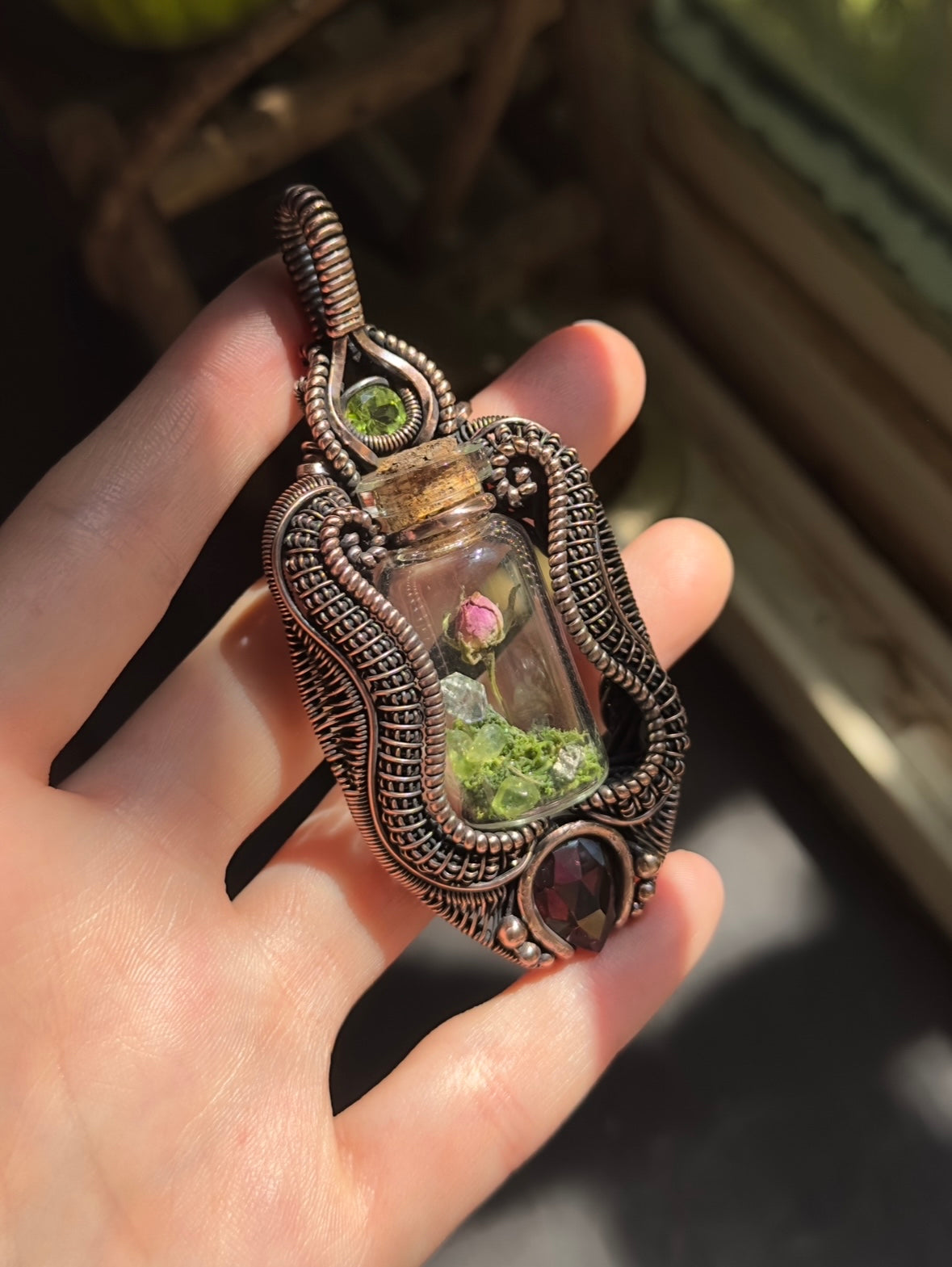 Rose Terrarium Amulet