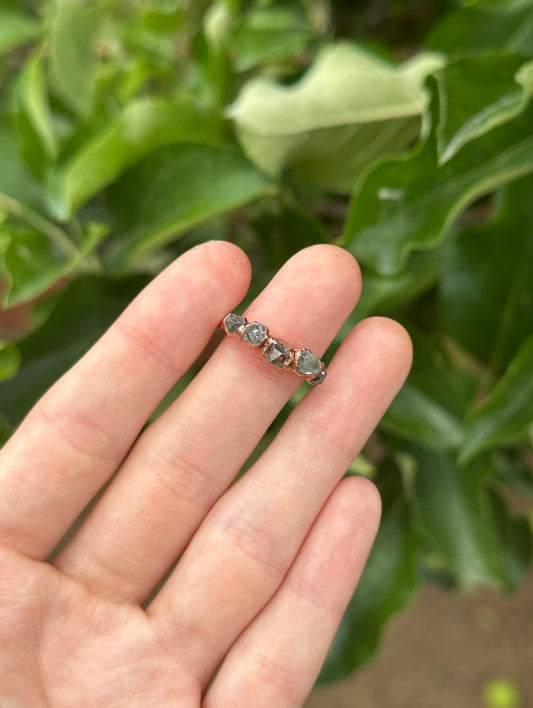 Herkimer Diamond ring band