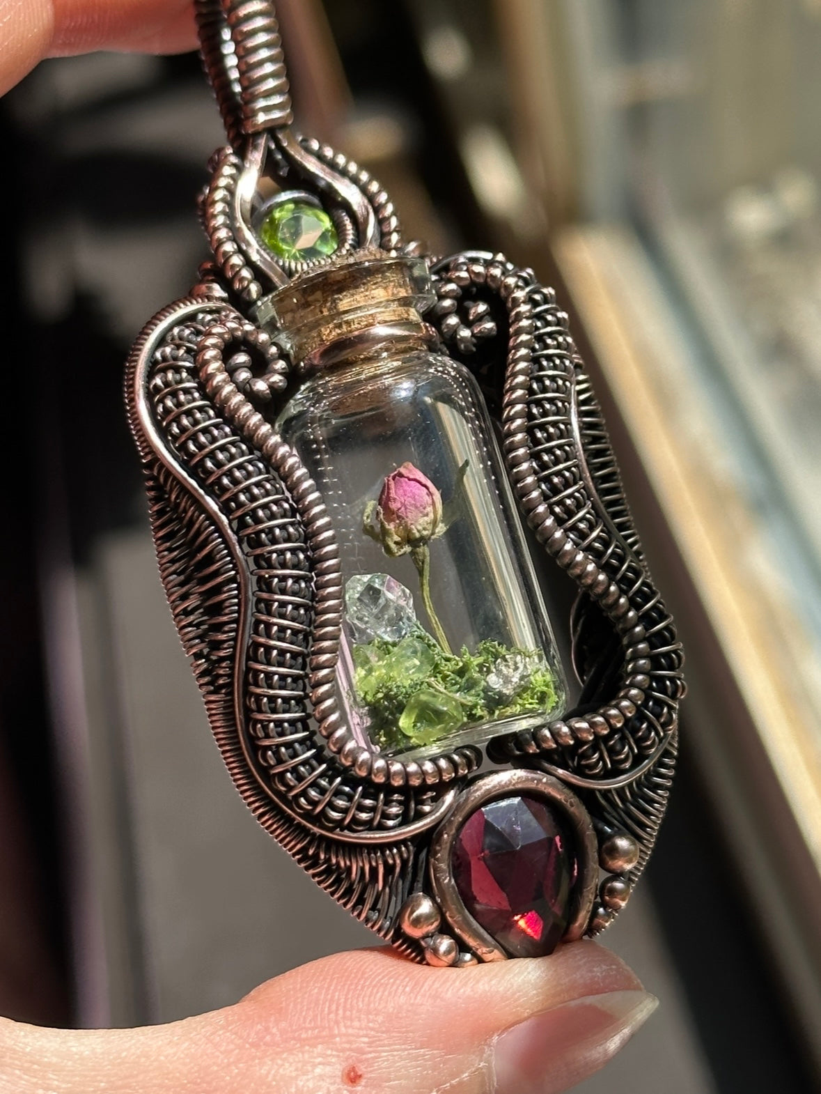 Rose Terrarium Amulet