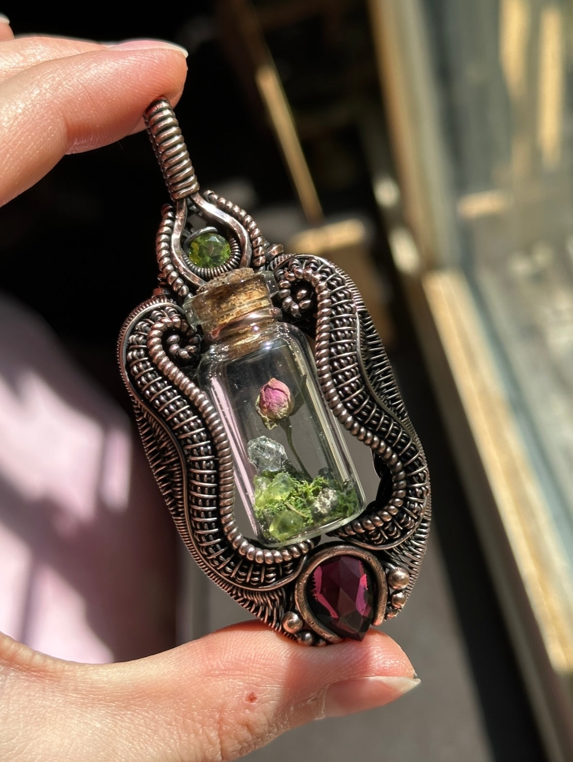 Rose Terrarium Amulet