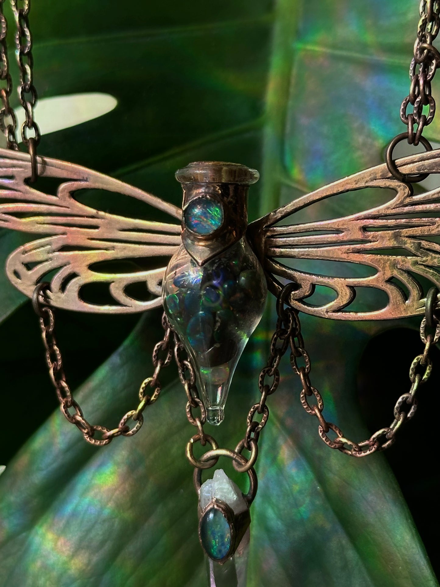 Opal Fairy Wing Choker