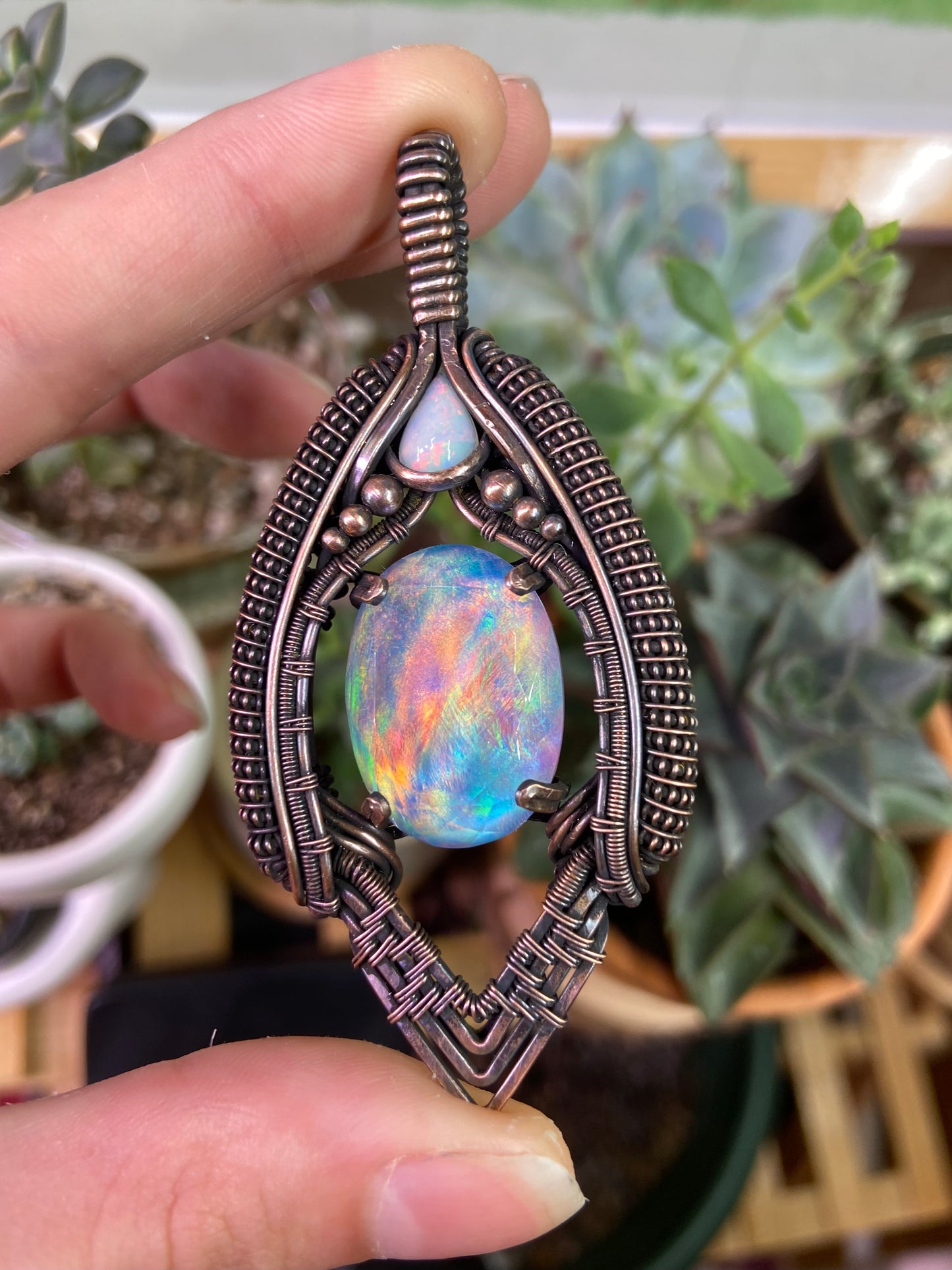 Aurora Opal amulet