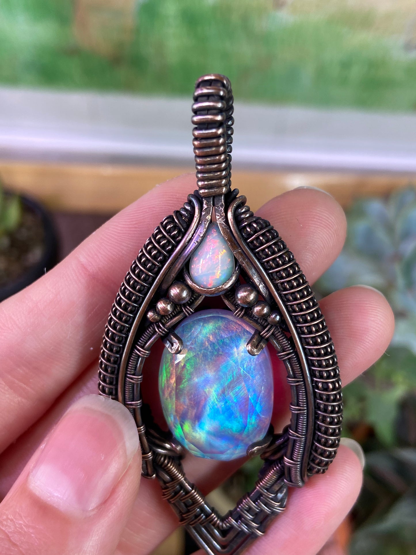 Aurora Opal amulet