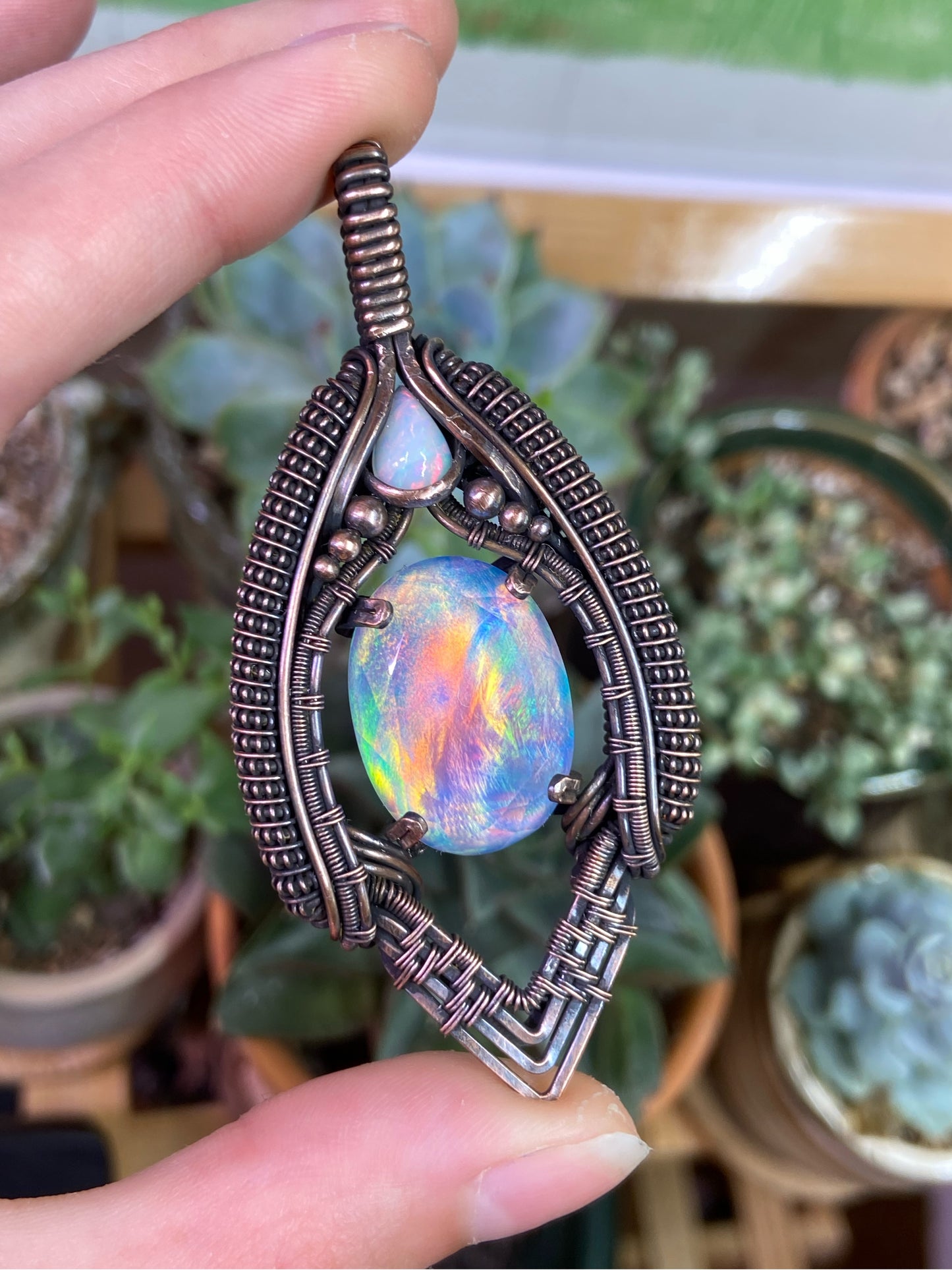 Aurora Opal amulet