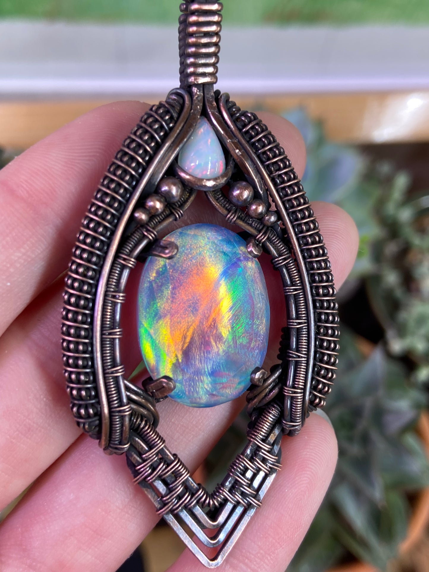 Aurora Opal amulet