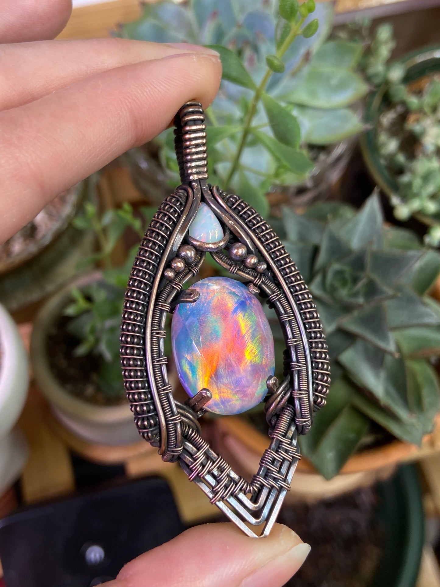 Aurora Opal amulet